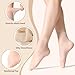 Aaronano 12 Pairs Women's Ankle High Sheer Socks for Women Nylon Socks Soft Tight Hosiery with Reinforced Toe(Nude)