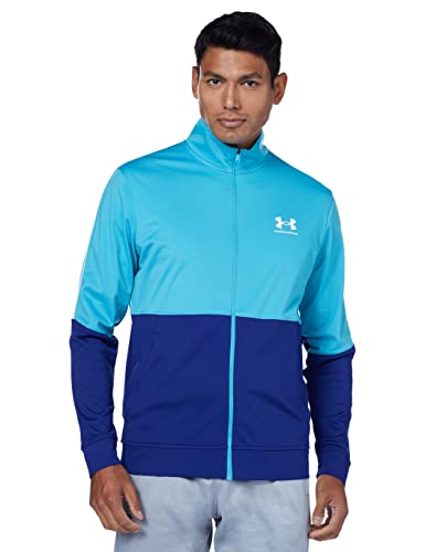 Under Armour Men's Ua Pique Track Jacket Warmup Tops, Glb, XS