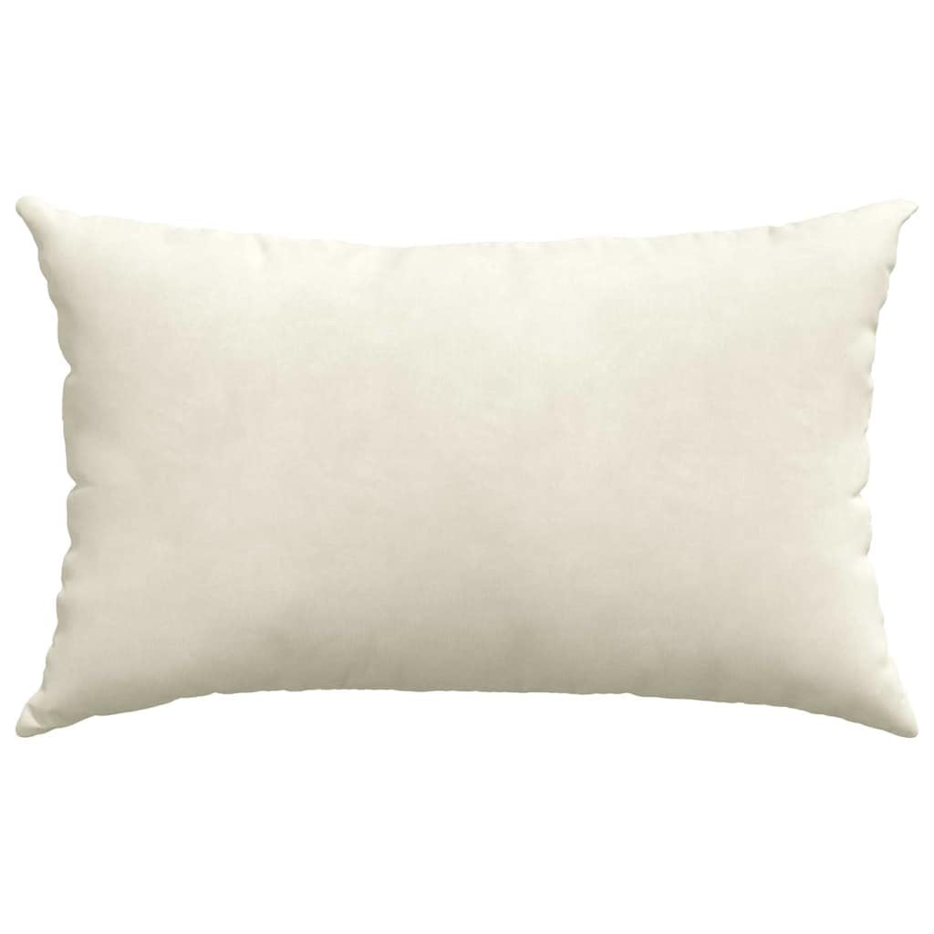 2 cuscini per divano color crema, 50 x 30 cm, in tessuto a coste sfoderabile, ergonomico, imbottito, lavabile, ideale per soggiorno, sala da pranzo, ufficio, moderno cuscino per seduta per