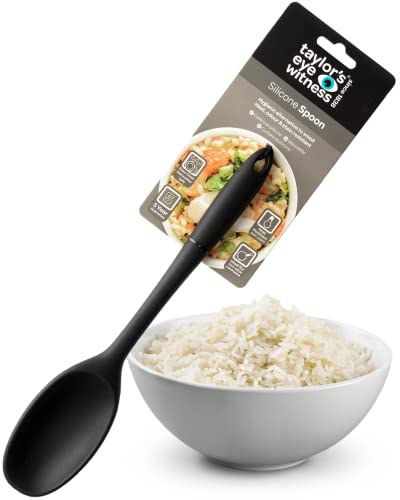 Utensilios de cocina, colores variados Silicone Spoon 28cm/11" negro Cover