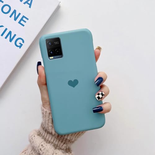 Image of COLORflow Back Cover Compatible with Vivo Y21 2021 / Y33s / Y21s | Pastel Hearts Color Customized Back Cover Compatible with Vivo Y21 2021 / Y33s / Y21s