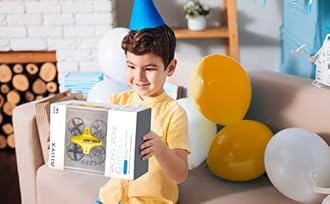 Mini Drone, Hand Operated & RC Nano Quadcopter for Kids & Beginners Indoor, with 3 Batteries, Throw to Go, Flips, Obstacle Avoidance, Children's Day Gift & Christmas Gift for Boys Girls -Yellow