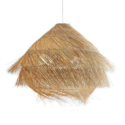 Panier en rotin de 50 cm pour éclairer un salon et réchauffer l'ambiance