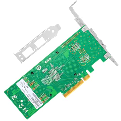 Adaptador de red Vogzone para E810-XXVDA2, NIC PCIe 4.0 x8 de 25 GbE con 2 puertos SFP28, compatible con controlador Intel E810-XXVAM2, RDMA RoCEv2/iWARP y UEFI, ideal para servidores de centro de datos miniatura 6