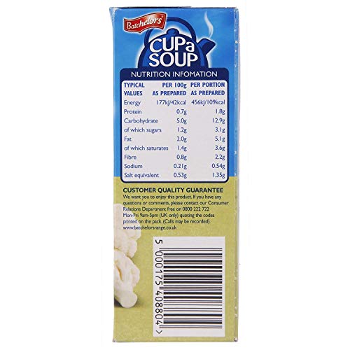 Batchelors Cup a Soup Broccoli & Cauliflower Instant Soup Sachet, 100 g (Pack of 1)