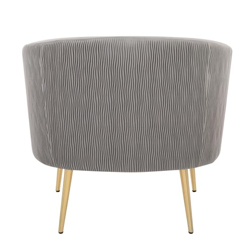 Sillón Plegable Terciopelo Plateado miniatura 4