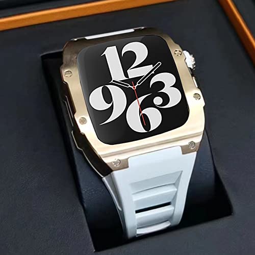 Kit de modification en titane pour Apple Watch 7 45mm bracelet luxe