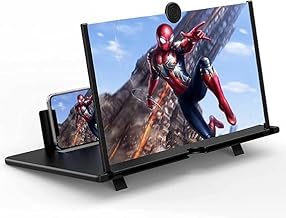 TOSHAN 3D HD Screen Magnifier & Phone Holder – Screen Expander and Amplifier for All Smartphones with Eye Protection