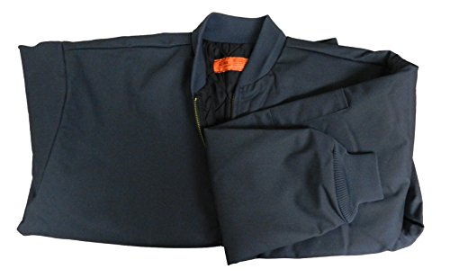 Image of MJ38 Lined Panel Work Wear Jacket Rib-Knit Collar, Charcoal, 5XL