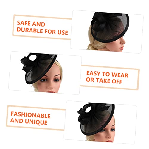 image for minkissy Cocktail Party Hat Camo Hat for Women Camo Hats Wedding Headp