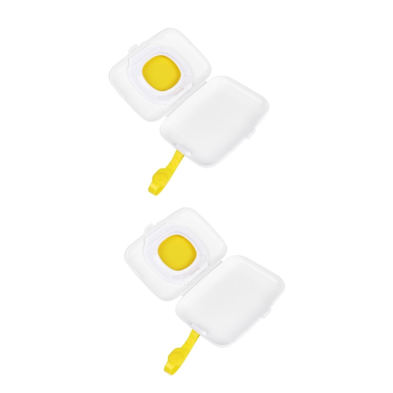 Toyvian 2pcs Outdoor Portable Wet Tissue Case for Boy Girl Reusable Stroller Pram Box for Travel and Daily Use