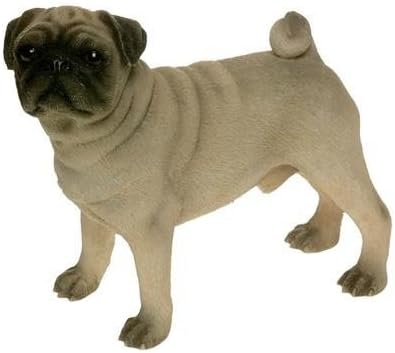 Standing Pug Dog Ornament - Collectable Dogs Sculpture By Leonardo