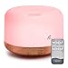 Essential Oil Air Mist Diffuser - Quiet Aroma Essential Oil Diffuser with Adjustable Cool Mist Humidifier Mode Waterless Auto-off 7 Color Lights Changing for Office Home Bedroom Living Room (300ml)