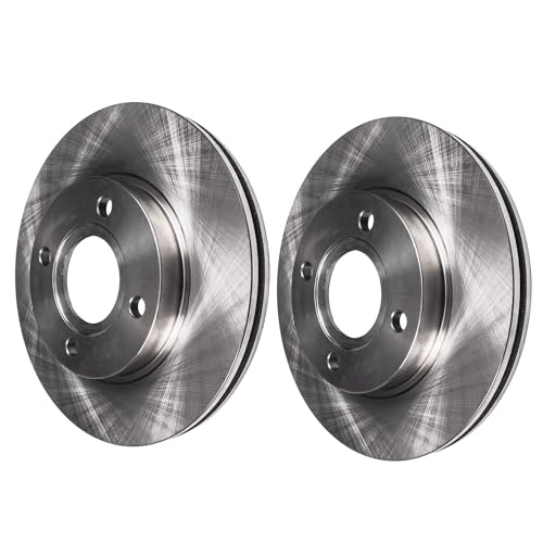 Image of Detroit Axle - Front Brake Kit for 2004 2005 2006 Scion xA xB 4-LUG | Disc Brake Rotors Replacement Ceramic Brake Pads
