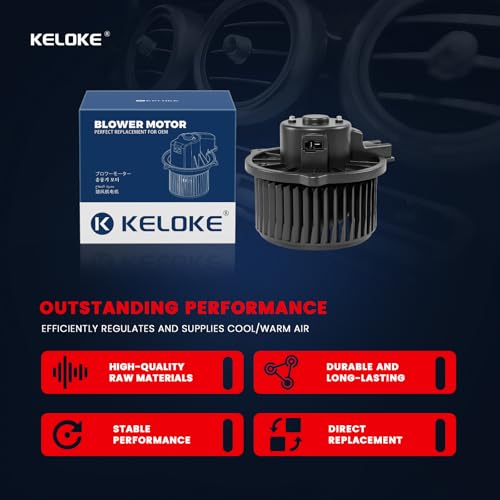 Image of KELOKE HVAC Heater Blower Motor Fan Compatible with Hyundai & Kia Vehicles | Accent, Genesis, Tucson 2010-2021, Veloster, Borrego, Rio 2006-2011, Rio5, Sportage 2011-2022, Replace# 700286 97111-1R000