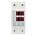 Keenso Relay Single Phase Voltage Protector 63A with Adjustable Settings and Double LED Display for Industrial Applications