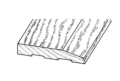 5" Wide X 5/8" High Pre-Finished Oak Half Threshold (Reducer Threshold) (3 Ft) #TOP1