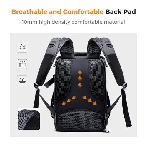 Image of K&F CONCEPT Camera Backpack,25L Large Capacity Camera Bag for Photographers with Raincover and 15.6 Inch Laptop Compartment Compatible for Canon /Nikon /Sony /DJI Mavic Drone