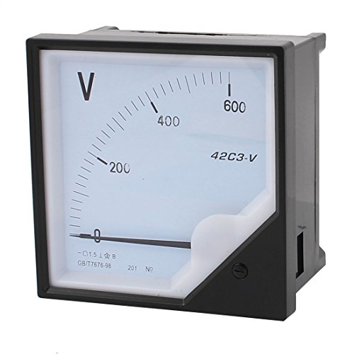 uxcell DC0-600V Class 1.5 Accuracy Analog Panel Volt Voltage Meter Voltmeter Gauge
