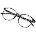 Blue Light Blocking Glasses for Women/Men, Anti Eyestrain, Computer Reading, TV Glasses, Stylish Oval Frame, Anti Glare (Gray, +3.00 Magnification)
