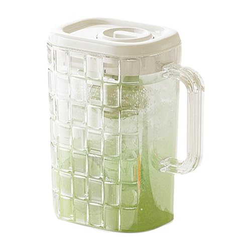 Caleta fría - Jugas de agua de 2000 ml de fruta de limonada Cubo | Dispensadores de bebidas heladas de gran capacidad | Hervidor escalofriante en el refrigerador | Hervidor fría para la cocina