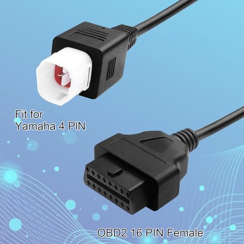 Image of 4-Pin OBD2 Adapter Compatible with Motorcycle Diagnostic Cable for Reading Fault Codes, Live Data