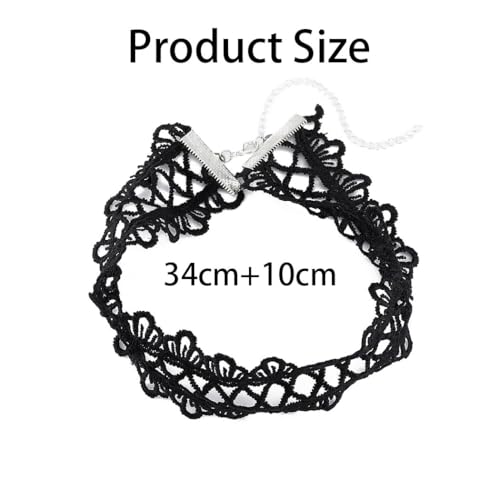 JAKAWIN Lace Choker Necklace Black Gothic Chokers for Women4