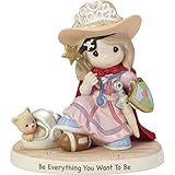 Precious Moments Be Everything You Want To Be Dress-Up Girl Bisque Porcelain Figurine 182005