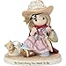 Precious Moments Be Everything You Want To Be Dress-Up Girl Bisque Porcelain Figurine 182005