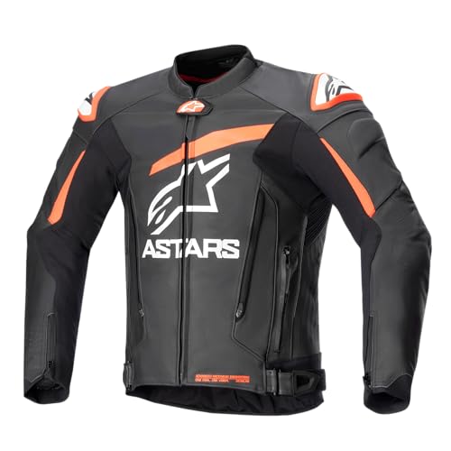 Alpinestars GP Plus V4 Leather Jacket 54, Black/Red Fluo/White