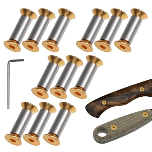 12 Packs Knife Handle Screws Rivets Bolts Fasteners