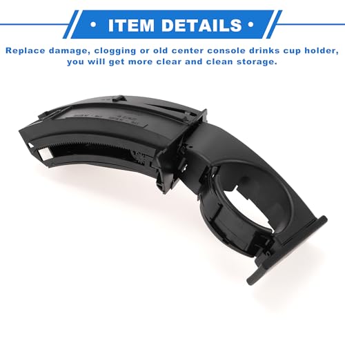 Portavasos compatible BMW X3 E83 03-06 negro izquierdo miniatura 6
