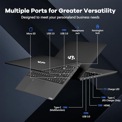 Image of NIMO 15.6 inch FHD-lPS-Laptop, i5-12450H 8 Cores 16GB RAM 512GB SSD (Beat i7-11800H, Up to 4.4 GHz) 100W Type-C Fingerprint Backlit Keyboard for Professionals & Students Office, Study & Travel