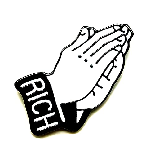 Fortunate Hand of Wealth Pin - Fun Series - Enamel Lapel Pin - Nickel and Copper Plated Badge for Clothing, Bags, and Lanyards