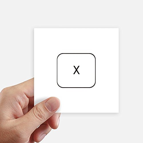 Autocollant symbole X pour masquer et décorer vos objets 10cm