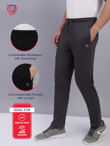 Image of Lux Cozi Solid Regular Fit Cotton Track Pant for Men |Track Pants for Running, Gym, Sports, and Casual Wear