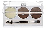 Kiss Go Brow Eyebrow Kit Black Dark Brown (3 Pieces)