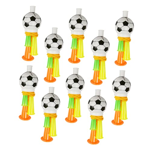 10Pcs Soccer Fan Horns Loud Cheer Props for Football Events for Parties Stadiums Create Lively Atmosphere and Boost Team Spirit