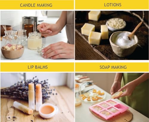 White Beeswax Pellets (1 lb) | 100% Pure, Cosmetic Grade, Triple-Filtered Beeswax for DIY Skin Care, Lip Balm, Lotion, and Candle Making - Image 6