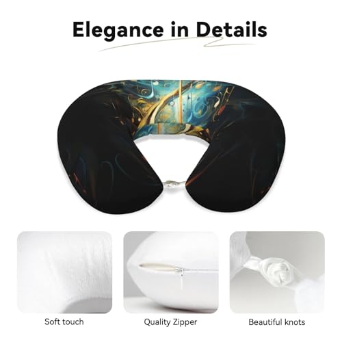 Almohada cervical de espuma viscoelástica negra miniatura 4