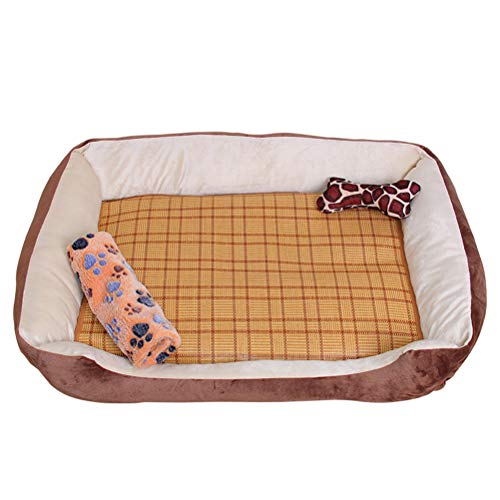 Tapete para cama de cachorro Canil Macio Pet Dog Filhote de cachorro Cama quente Casa de pelúcia Nin