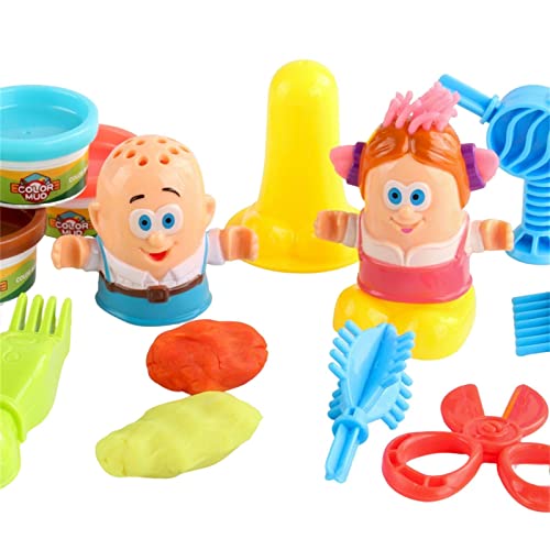 Argila Seca Criativa - Clay da forma do cabeleireiro da criança | Argila colorida DIY, ferramentas e