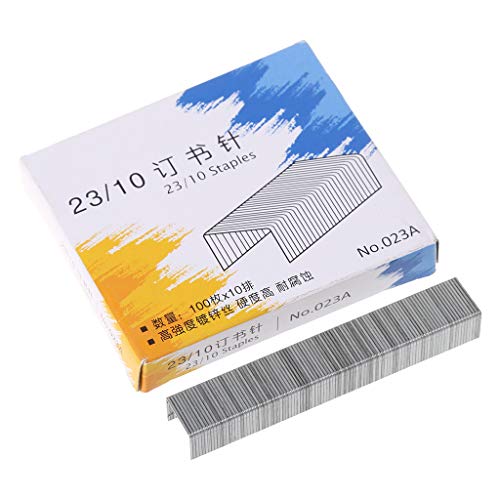 ncdoi 1000Pcs / Boxヘビーデューティー23/10ホッチキスオフィス用金属ステープル事務用品文房具