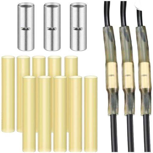 Kit de empalme eléctrico submarino para bombas sumergibles con 3 terminales de prensa en frío y 10 tubos termorretráctiles para juntas a prueba de fugas