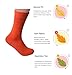 Rambutan Men's Rayon made from Bamboo Seamless Dress Socks US 8-13 (Orange)