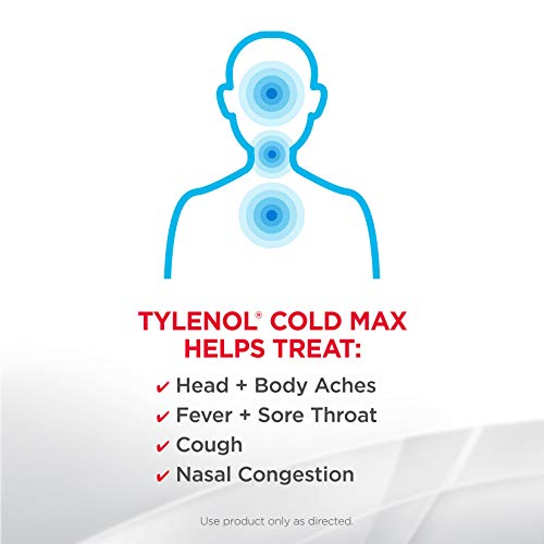 Tylenol Cold Max Daytime Non-Drowsy Cold And Flu Relief, Acetaminophen, 24 Ct #TOP2