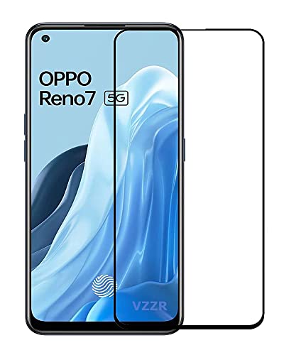 Image of VZZR?'s D+ / 11D Tempered Glass for OPPO Reno 7 - Edge to Edge, 9H, 2.5D, 0.3mm, Full Glue, Full HD, Cover /Case Friendly Anti Scratch Screen Protector Guard with Easy Installation Kit