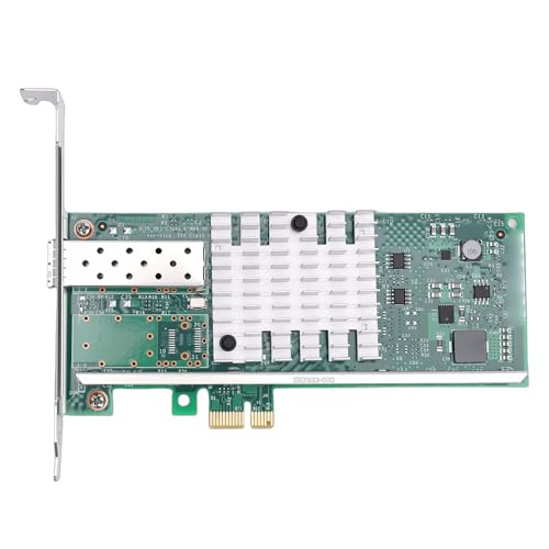 PCIE X1 Tarjeta de Red, Adaptador de Fibra SFP+ Puerto Único 10Gbps con Chip 82599EN para Servidor, Compatible con VMware y ESXi miniatura 7