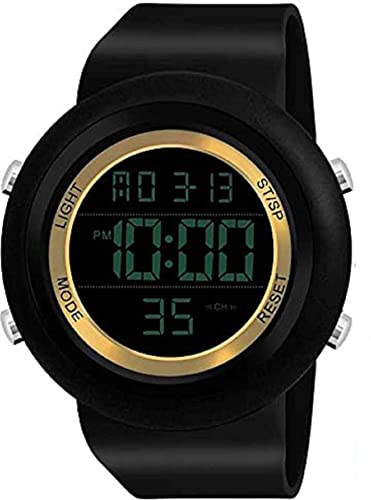 DENZER HILLS Black Digital Watch Golden Chrome DG Digital Watch - for Boys & Girls (B09L68YP21) Amazon Price History, Amazon Price Tracker