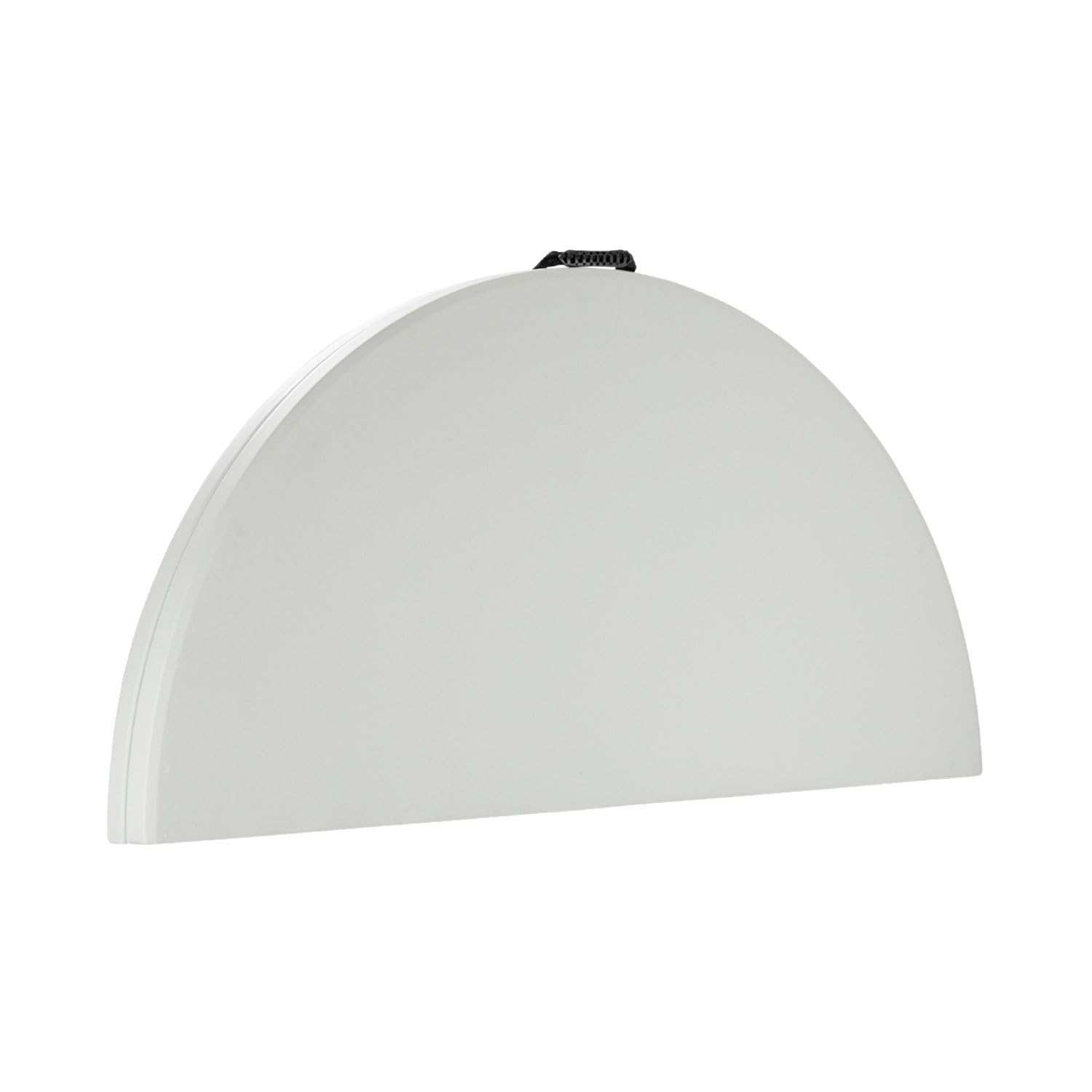 THINIA HOME Pack 3 Mesas Plegables Portátiles Resina Ø150cm Blanco Efecto Granito